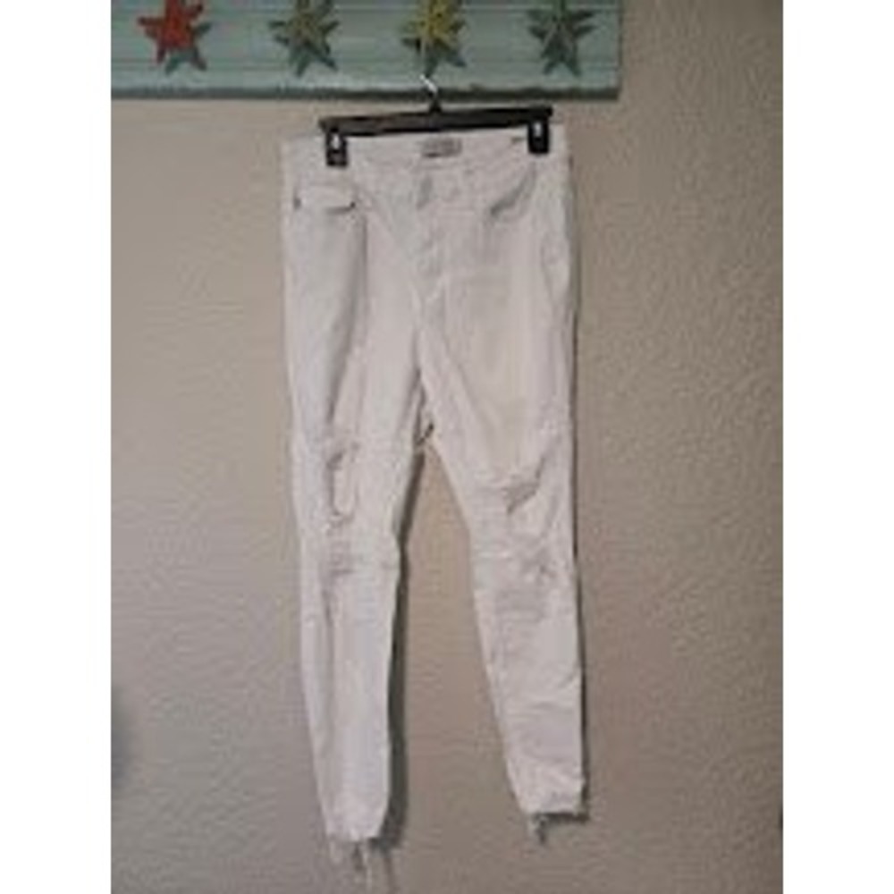 Judy Blue‎ White Distressed Skinny Jeans